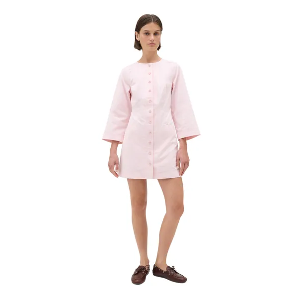 Seam Detail Twill Dress