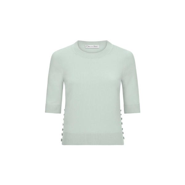 Oscar de la Renta Button Detail Pullover | Knitwear | Coveti