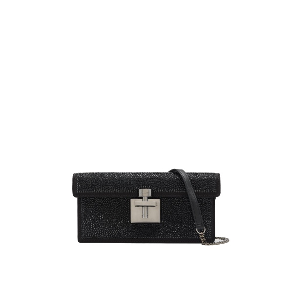 Oscar de la Renta Crystal Pavé Alibi Clutch