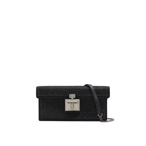Oscar de la Renta Crystal Pavé Alibi Clutch