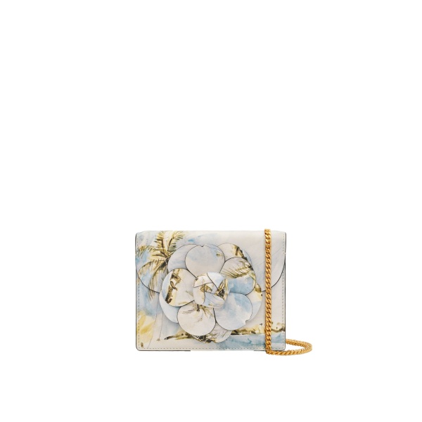 Oscar de la Renta Dominican Landscape Printed Mini TRO Bag