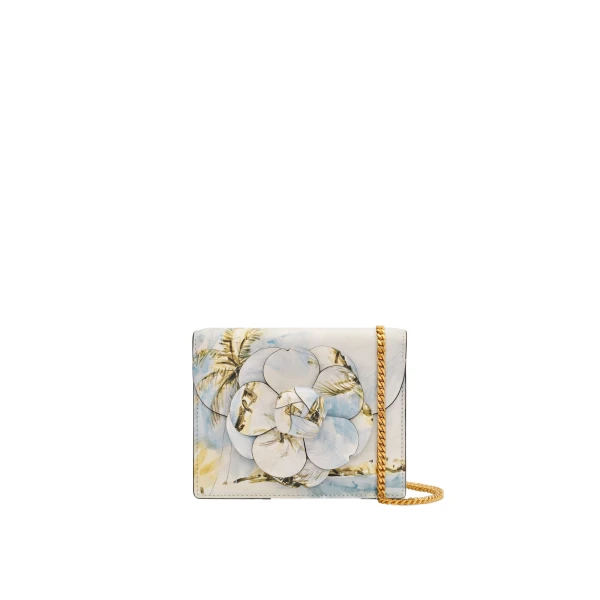 Oscar de la Renta Dominican Landscape Printed Mini TRO Bag