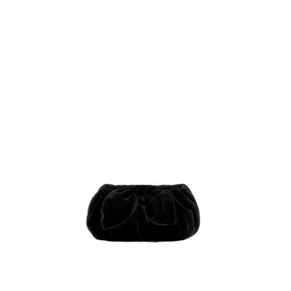 Oscar de la Renta Mini Velvet Bow Clutch
