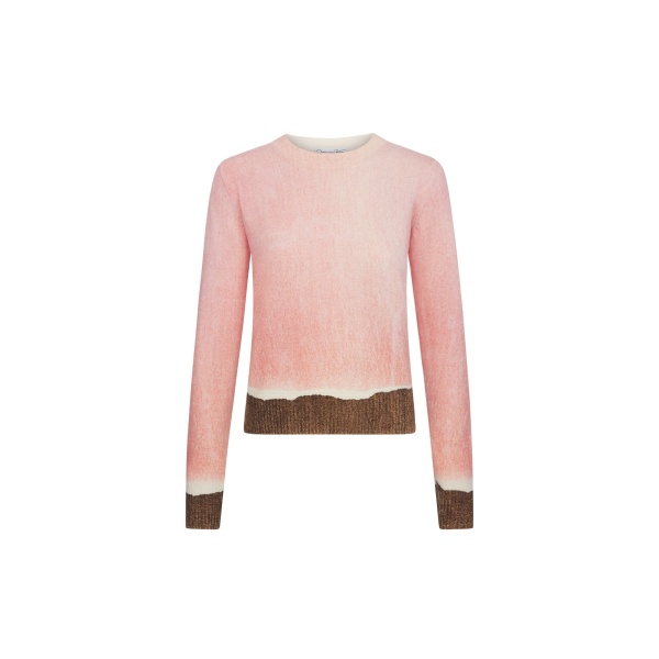 Oscar de la Renta Ombré Crewneck Pullover | Knitwear | Coveti