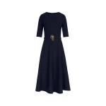 Oscar de la Renta Pineapple Belt Wool Dress | Dresses | Coveti