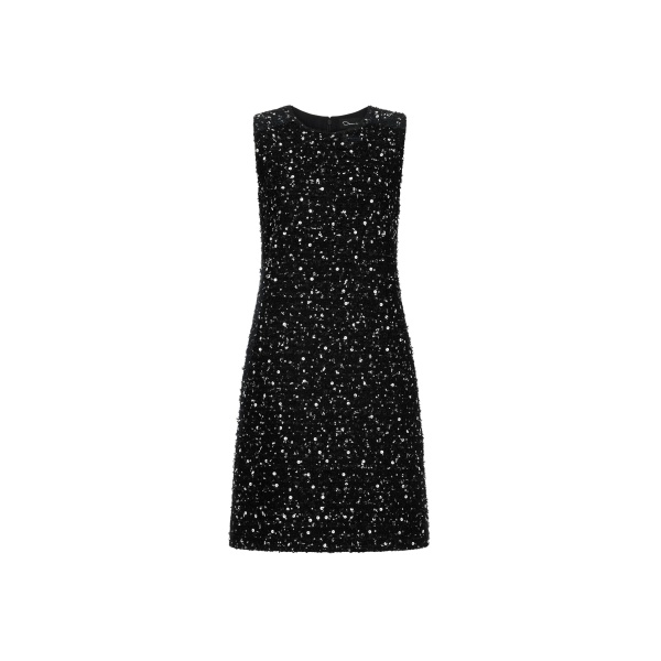 Oscar de la Renta Sequin Ribbon Tweed Dress | Dresses | Coveti