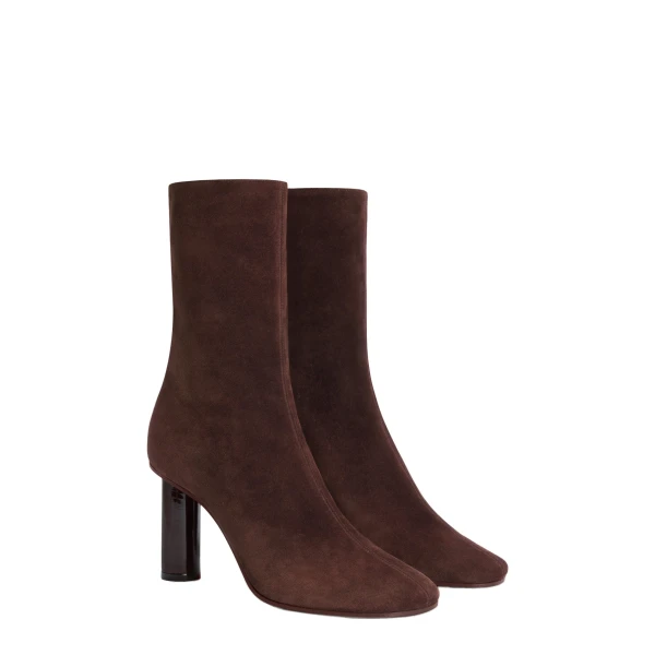 Alice 85 Ankle Boots in Cioccolato Suede - Image 2