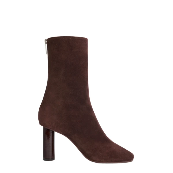 Paris Texas Alice 85 Ankle Boots in Cioccolato Suede