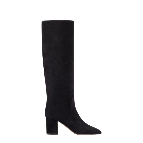 Paris Texas Anja 70 Boots in Off Black Suede