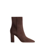 Paris Texas Anja 85 Ankle Boots in Cioccolato Suede