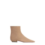 Paris Texas Bettina 25 Ankle Boots in Taupe Suede