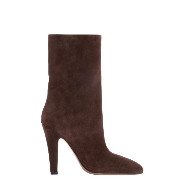 Paris Texas Elsa 100 Ankle Boots in Cioccolato Suede
