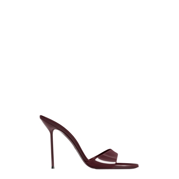 Paris Texas Lidia 105 Mules in Rouge Noir Patent Leather