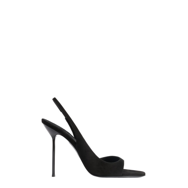 Paris Texas Lidia 105 Slingback Sandals in Black Suede