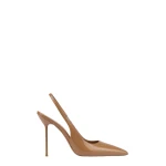 Paris Texas Lidia 105 Slingbacks in Beige Patent Leather