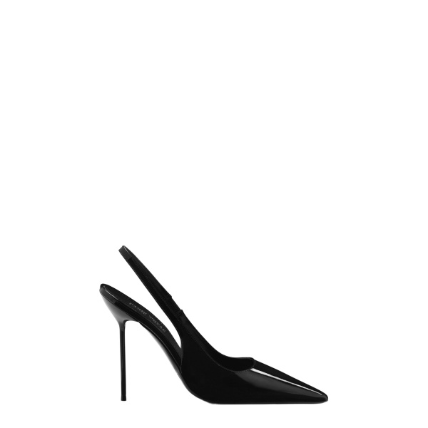 Paris Texas Lidia 105 Slingbacks in Black Patent Leather