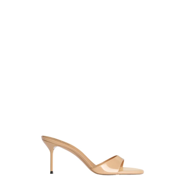 Lidia 70 Mules in Honey Patent Leather