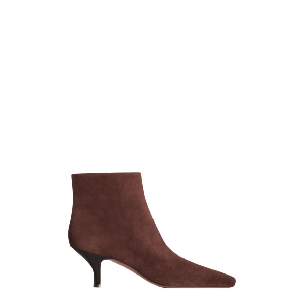 Paris Texas Rose 60 Ankle Boots in Borgogna Suede