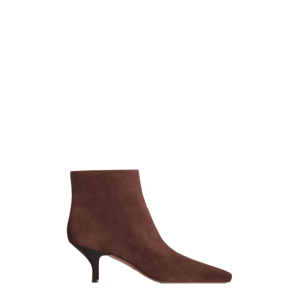 Paris Texas Rose 60 Ankle Boots in Borgogna Suede
