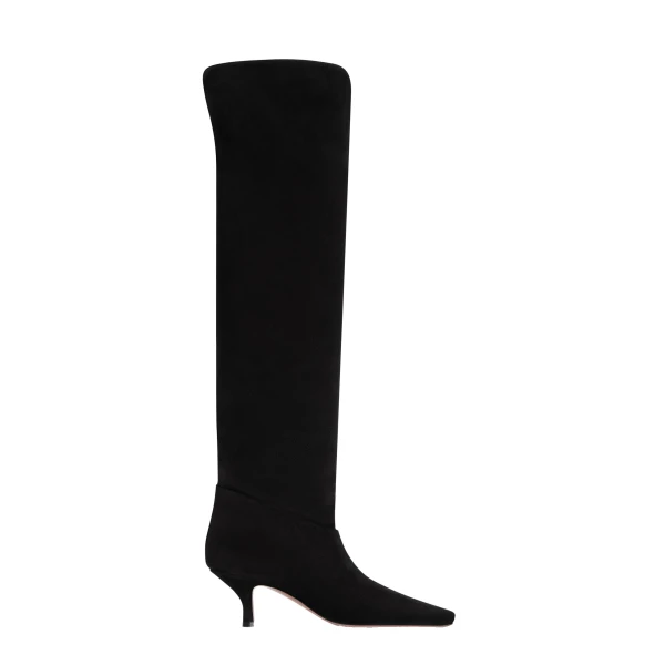 Paris Texas Rose 60 Over-the-Knee Boots in Black Suede