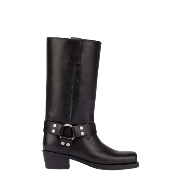 Paris Texas Roxy 45 Boots in Black Leather