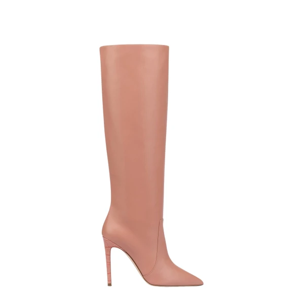 Paris Texas Stiletto 105 Boots in Texas Rose Leather