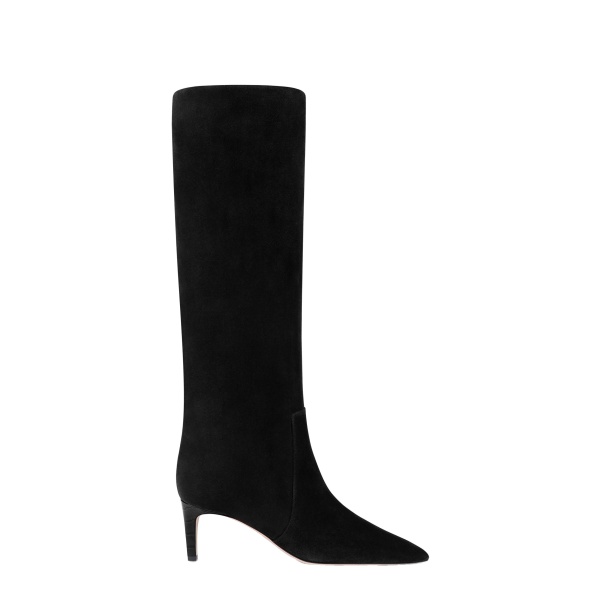 Paris Texas Stiletto 60 Boots in Black Suede