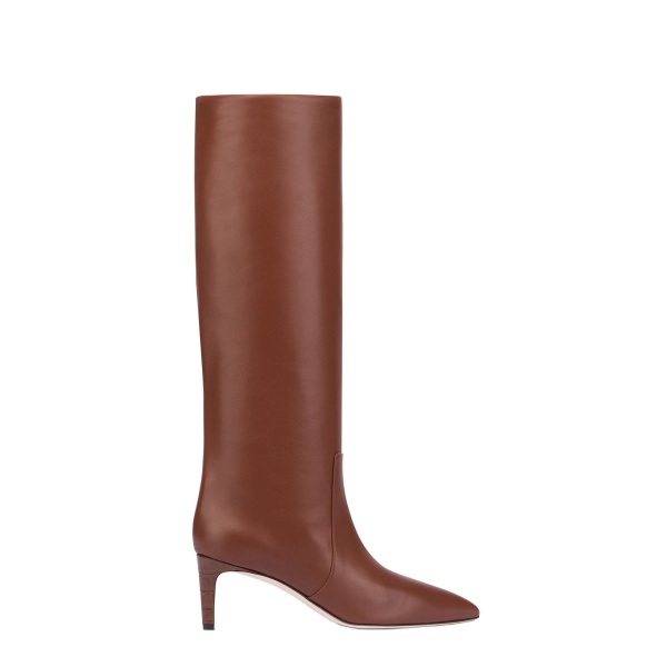 Paris Texas Stiletto 60 Boots in Cioccolato Leather