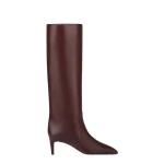 Paris Texas Stiletto 60 Boots in Rouge Noir Leather