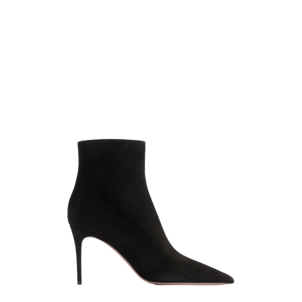 Paris Texas Vera 85 Ankle Boots in Black Suede PX1859XSA04