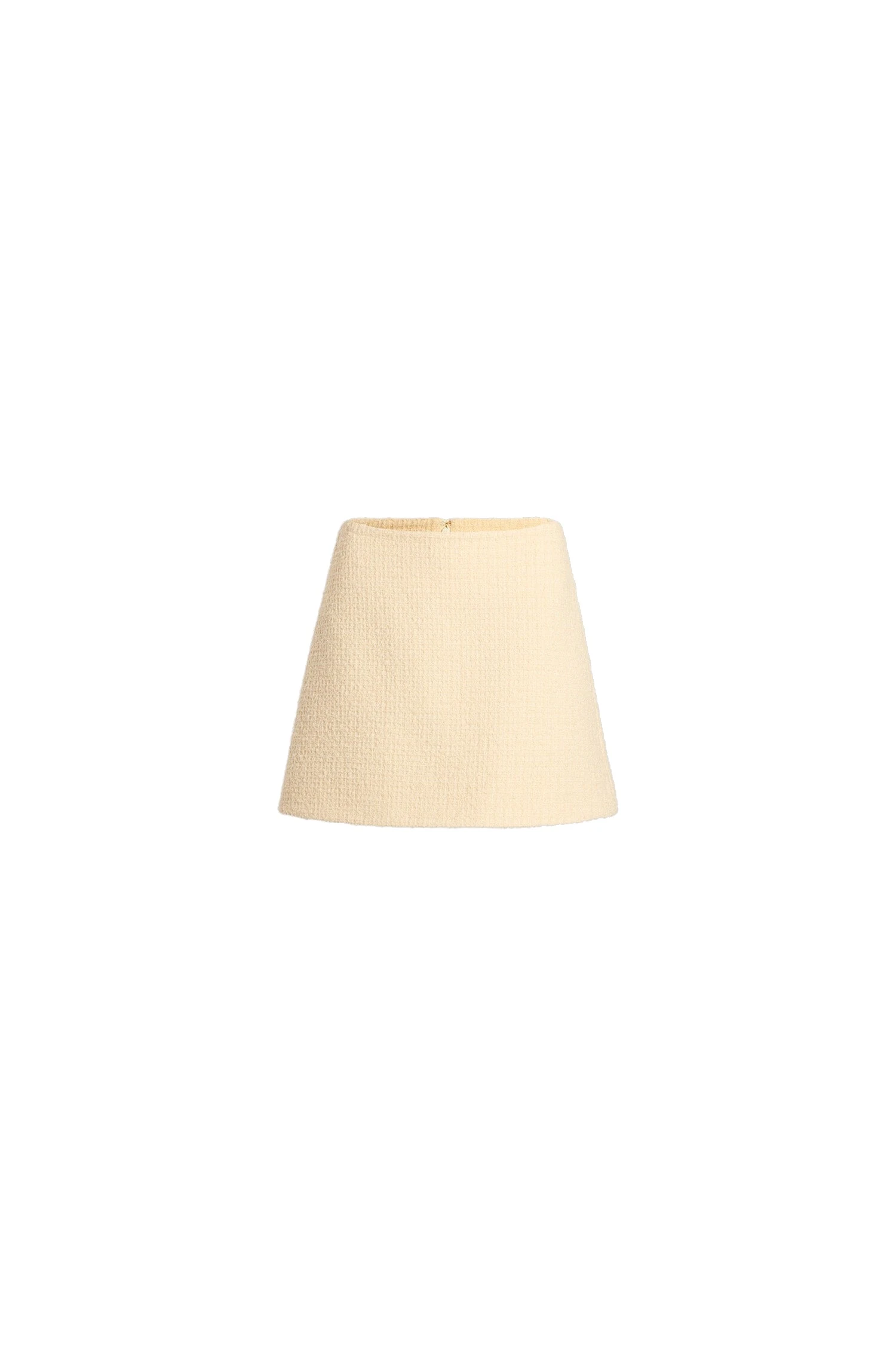 Patou A-line mini skirt in Snowberry White sustainable wool blend tweed | Skirts | Coveti Patou A-line mini skirt in Snowberry White sustainable wool blend tweed