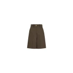 Patou Bermudas in Java Brown organic cotton gabardine