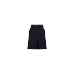 Patou Bermudas in Navy Black sustainable technical wool twill