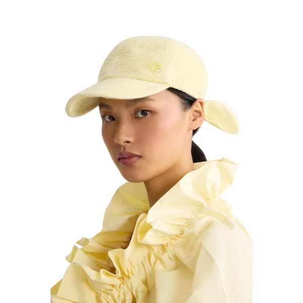 Blended cotton cap in Limelight - Image 3