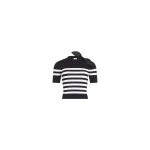 Patou Blended cotton striped knitted t-shirt in Offshore Stripes