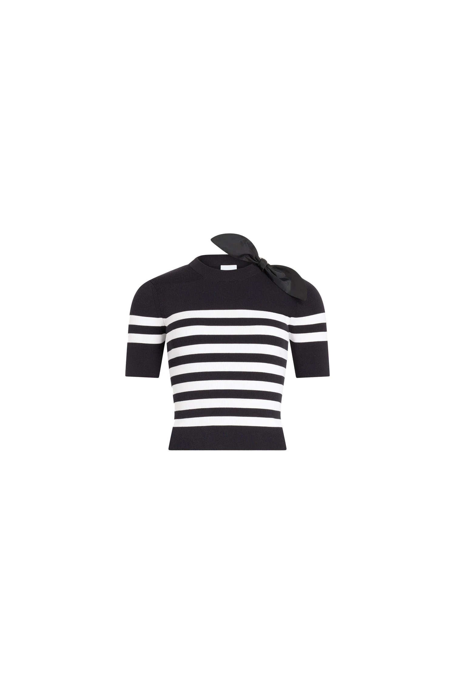 Patou Blended cotton striped knitted t-shirt in Offshore Stripes | Knitwear | Coveti Patou Blended cotton striped knitted t-shirt in Offshore Stripes