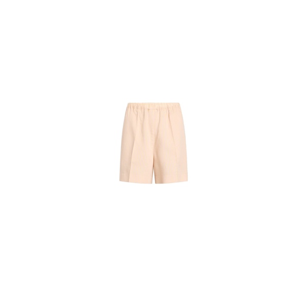 Patou Blended silk beach shorts in Shell Beach Stripes