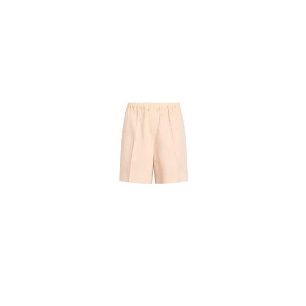 Patou Blended silk beach shorts in Shell Beach Stripes