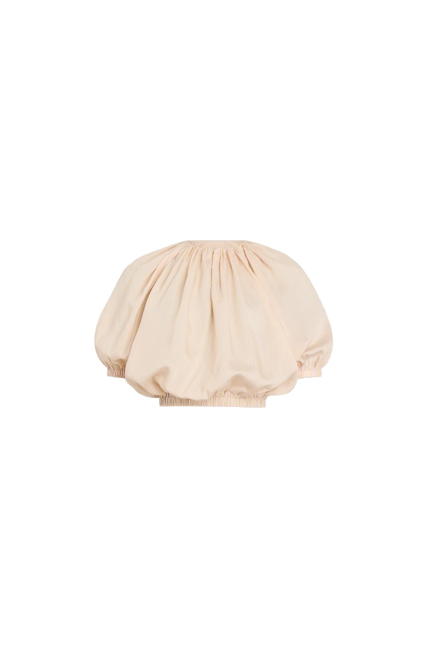 Patou Blended silk bubble beach top in Shell Beach Stripes | Tops | Coveti Patou Blended silk bubble beach top in Shell Beach Stripes
