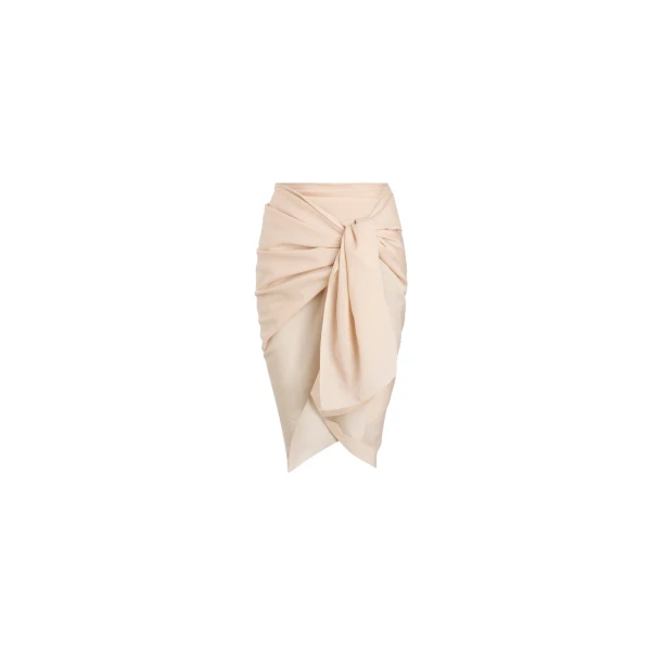 Blended silk pareo in Shell Beach Stripes - Image 2
