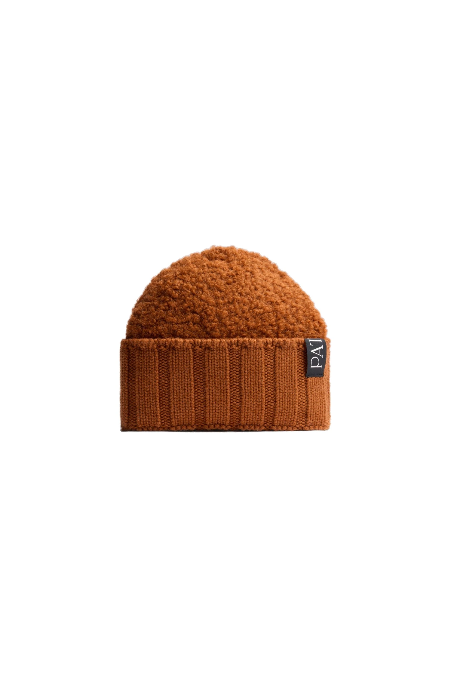 Patou Bouclé beanie in Pumpkin Spice wool and alpaca blend | Accessories | Coveti Patou Bouclé beanie in Pumpkin Spice wool and alpaca blend