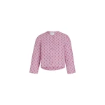 Patou Boxy collarless jacket in Small Provence Pink printed quilted sustainable viscose blend