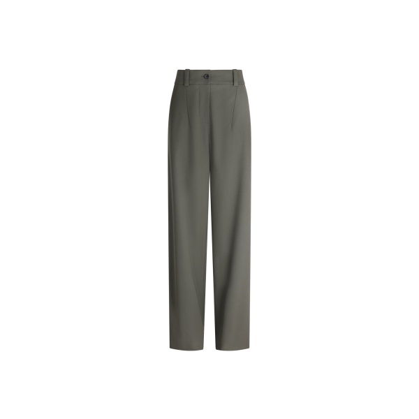 Patou Boyfriend trousers in Ivy Green responsible wool