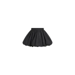 Patou Bubble mini skirt in Black recycled faille