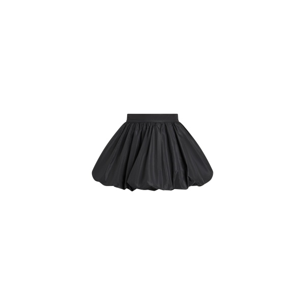 Patou Bubble mini skirt in Black recycled faille