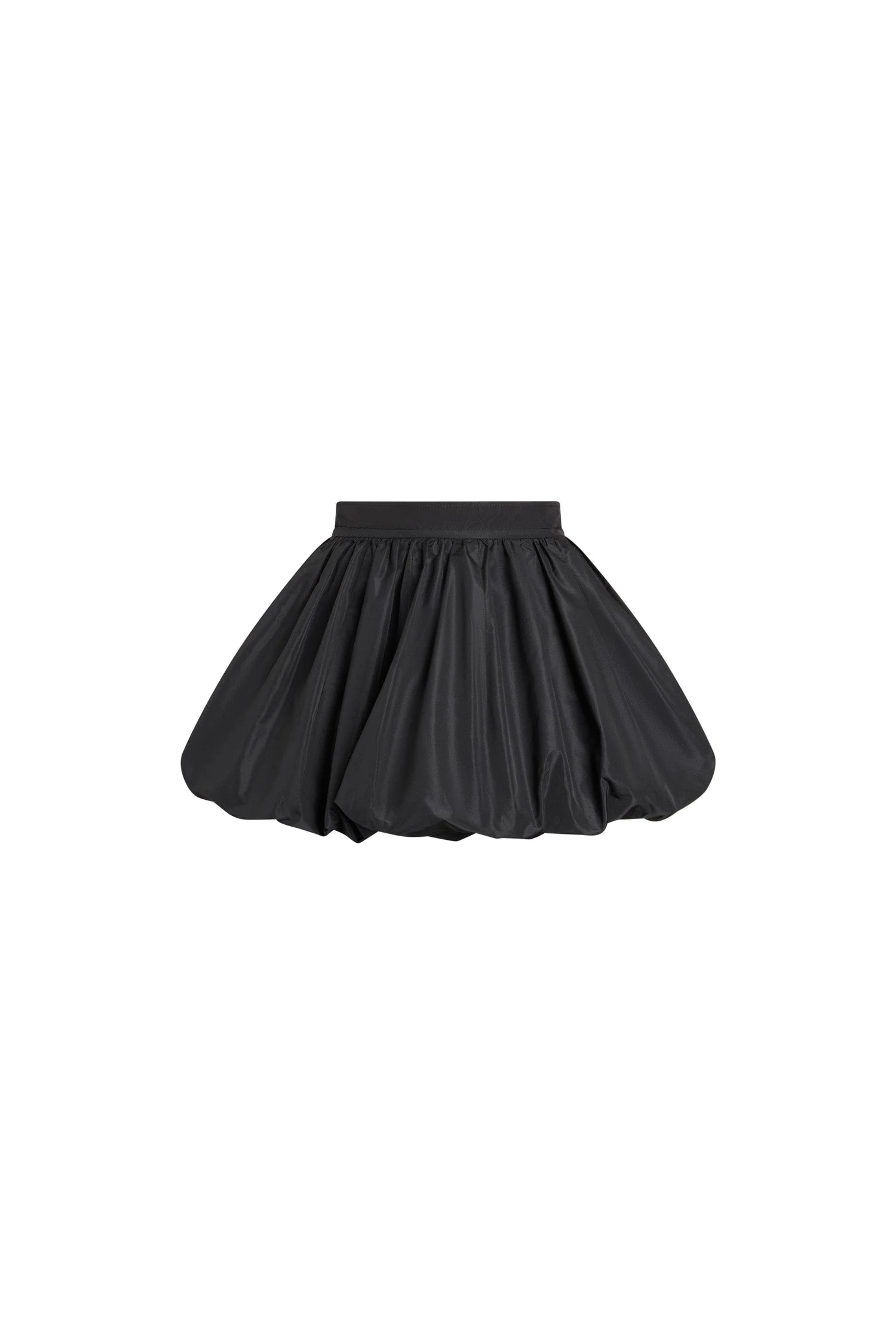 Patou Bubble mini skirt in Black recycled faille | Skirts | Coveti Patou Bubble mini skirt in Black recycled faille