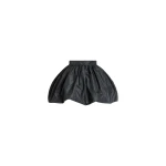 Patou Bubble mini skirt in Black recycled faille