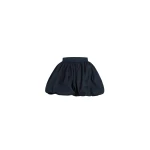 Patou Bubble mini skirt in Navy Black organic cotton poplin