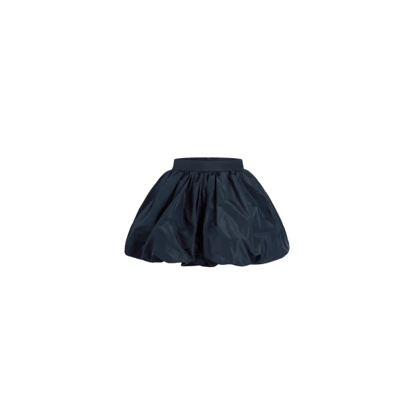 Patou Bubble mini skirt in Navy Black recycled faille