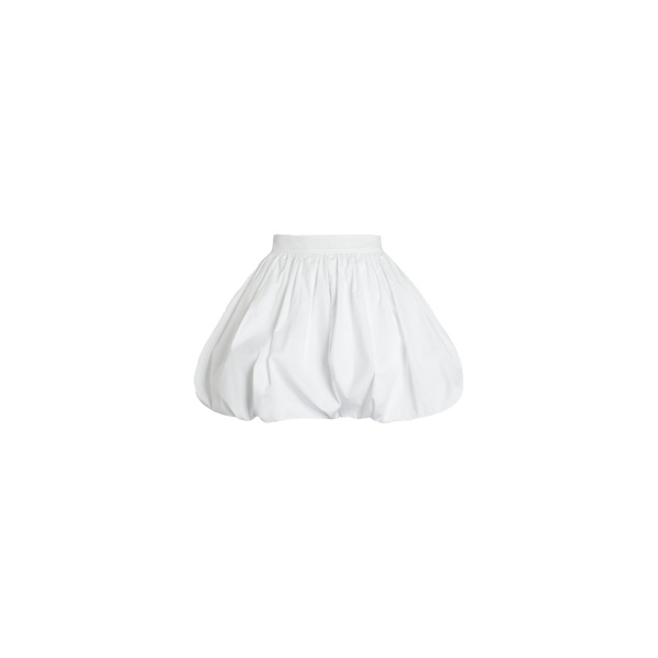 Patou Bubble mini skirt in White organic cotton